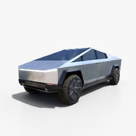 Tesla Cybertruck Dirt 3D